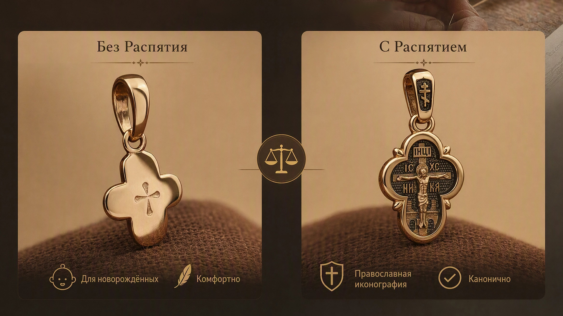 Крестики без Распятия и с Распятием